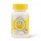 Essential Vitamin D3 10,000 IU, Vitamin D Supplement, For Bone Health - 60 Capsules