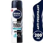 Nivea Deodorant Spray Black & White Fresh - 200 Ml