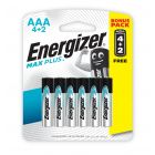 Energizer Battery Max Plus Aaa Bp 4+2 Free - 1 Kit