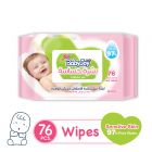 Babyjoy, Sensitive Skin, Wet Wipes Flow Pack, Matt With Plastic Flip Top - 76 Pcs