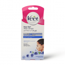 Veet Wax Strips For Face And Sensitive Skin - 20 Pcs