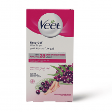 Veet Wax Strips Legs & Body For Normal Skin - 20 Pcs