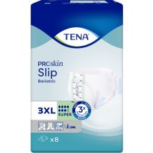 Tena Adult Diapers Slip Super Bariatric 3X Large - 8 Pcs