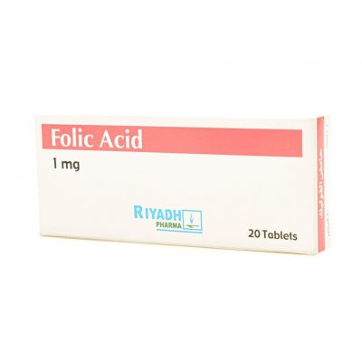 Folic Acid 1 Mg, For Folic Acid Deficiency - 20 Tablets