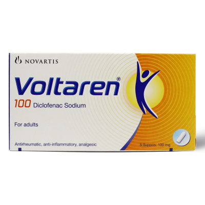 فولتارين 100 ملجم 5 تحاميل
