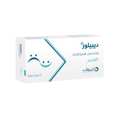 ديبيلور، لوراسيدون هيدروكلورايد، قرص، 20 ملجم - 30 قرص