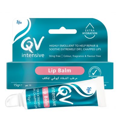 Qv, Lip Balm, Intensive, Dry & Chapped Lips - 15 Gm