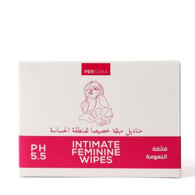 بيرسونا، مناديل مبللة للمناطق الحساسة، فائقة النعومة - 24 قطعة