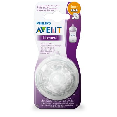 AVENT 654/27 F.NIPPLE 2X3M+